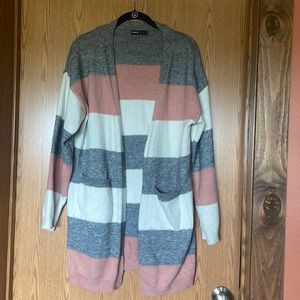 Shein pink and grey sweater
